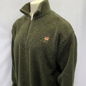 Orvis Stowe Fleece 1/4 Zip Pullover L VTG USA
